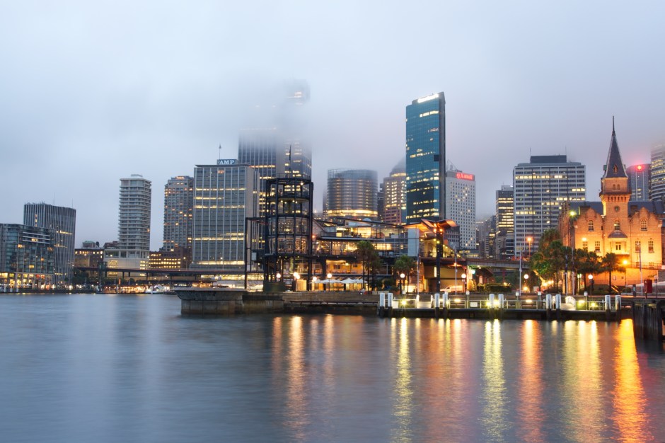 Ferries moored at Circular Quay