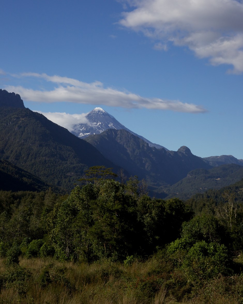 Volcan Lanin from the road from Pucon to Puesco