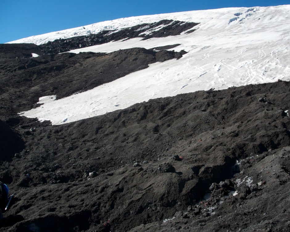 The start of the glacier