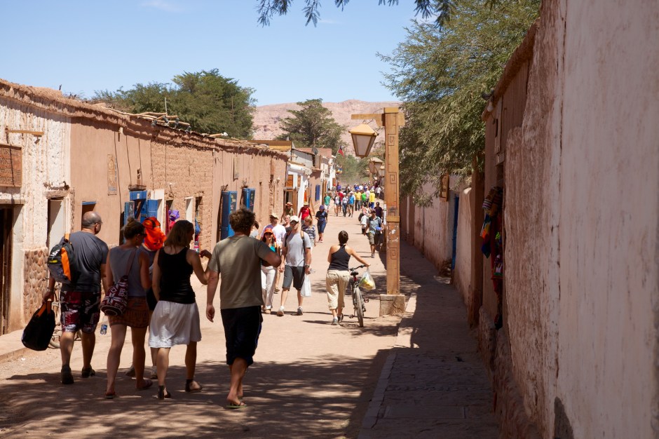 Caracoles, the main street of San Pedro