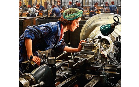 Ruby Loftus Screwing a Breech Ring, 1943