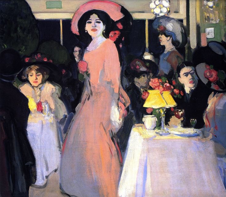 La Terrasse, Cafe D'Harcourt, c.1908, JD Fergusson