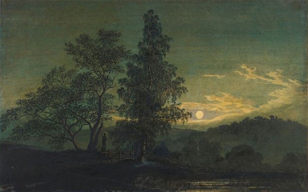 Moonlit Landscape, 1837, Caspar David Friedrich