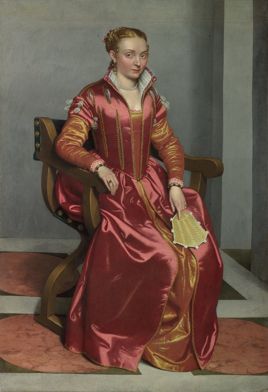 Portrait of Lucia Albani Avogadro (The Lady in Red), c1555-60
