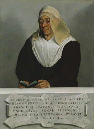 Portrait of Lucrezia Vertova Agliardi, 1557