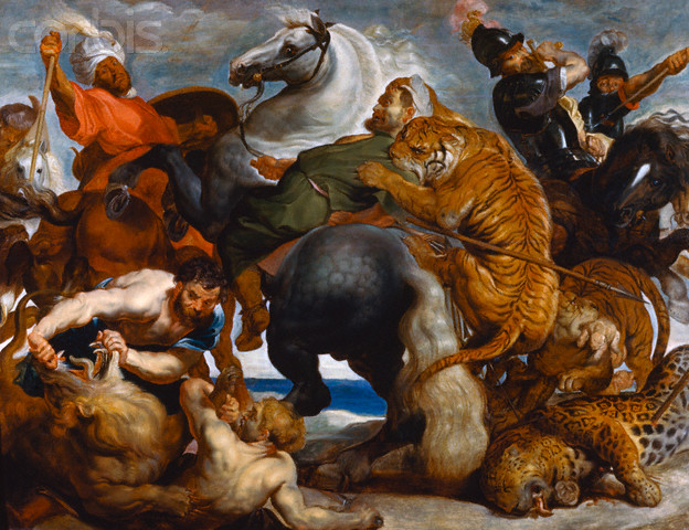 Tiger, Lion and Leopard Hunt (c1617)