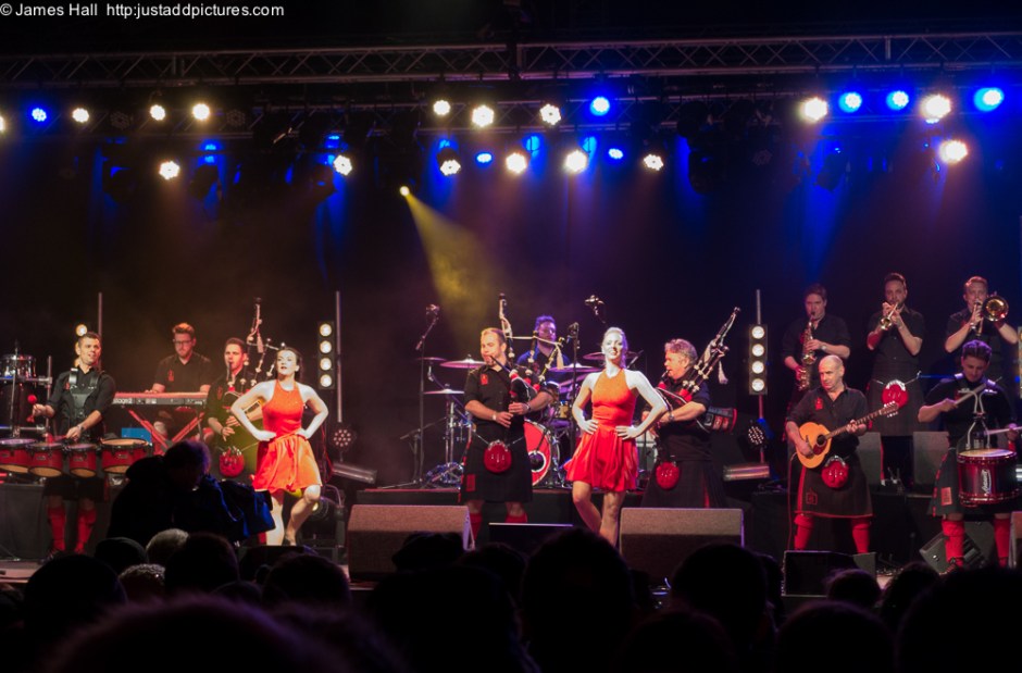 With the Red Hot Chilli Dancers to the fore, the excellent Red Hot Chilli Pipers brought in the New Year  in the best possible way.