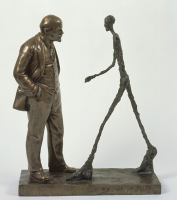 Meeting of Two Sculptures (Lenin and Giacometti), Leonid Sokov, 1990 This wonderful piece serves to demonstrate better than any words the absence of any common value system for a shared interpretation of C20 art.