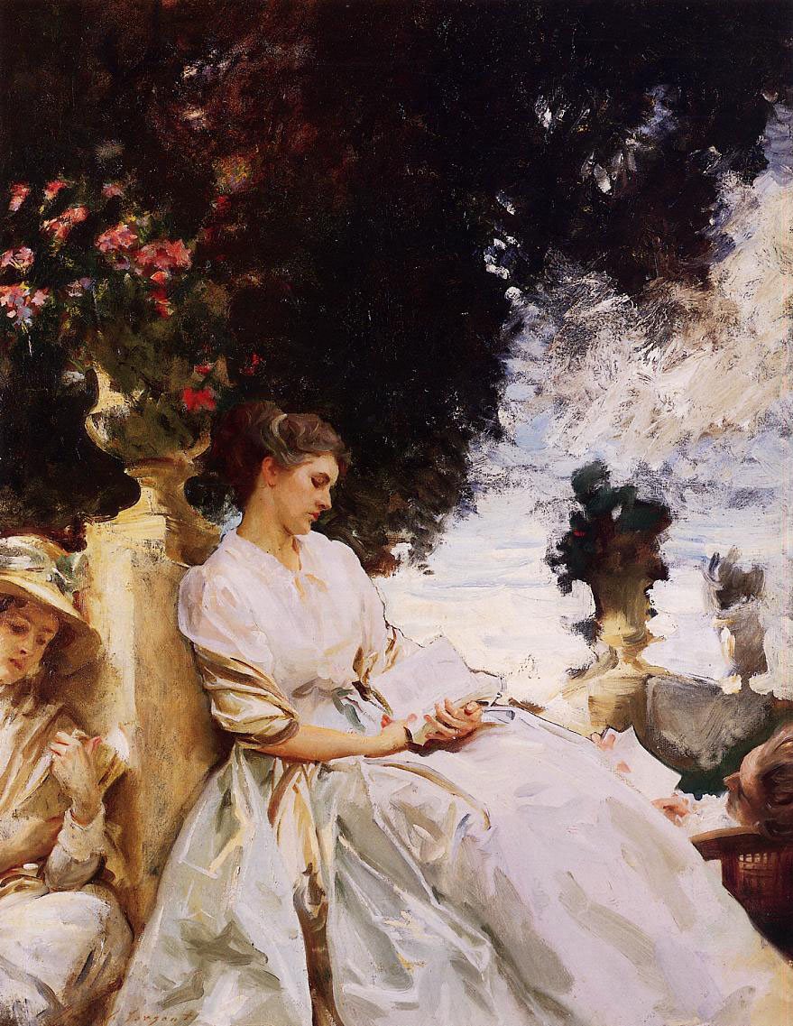 In the Garden, Corfu (1909) This is one of the last pictures in the exhibition. Sargent has abandoned the bold and direct portraiture with which he launched his career and is content to restrict himself to impressionist sketches. It is a nice and pleasant picture but neither great nor distinctive. Whilst some great artists use the last part of their career to make bold final statements, Sargent retreated to sketching.