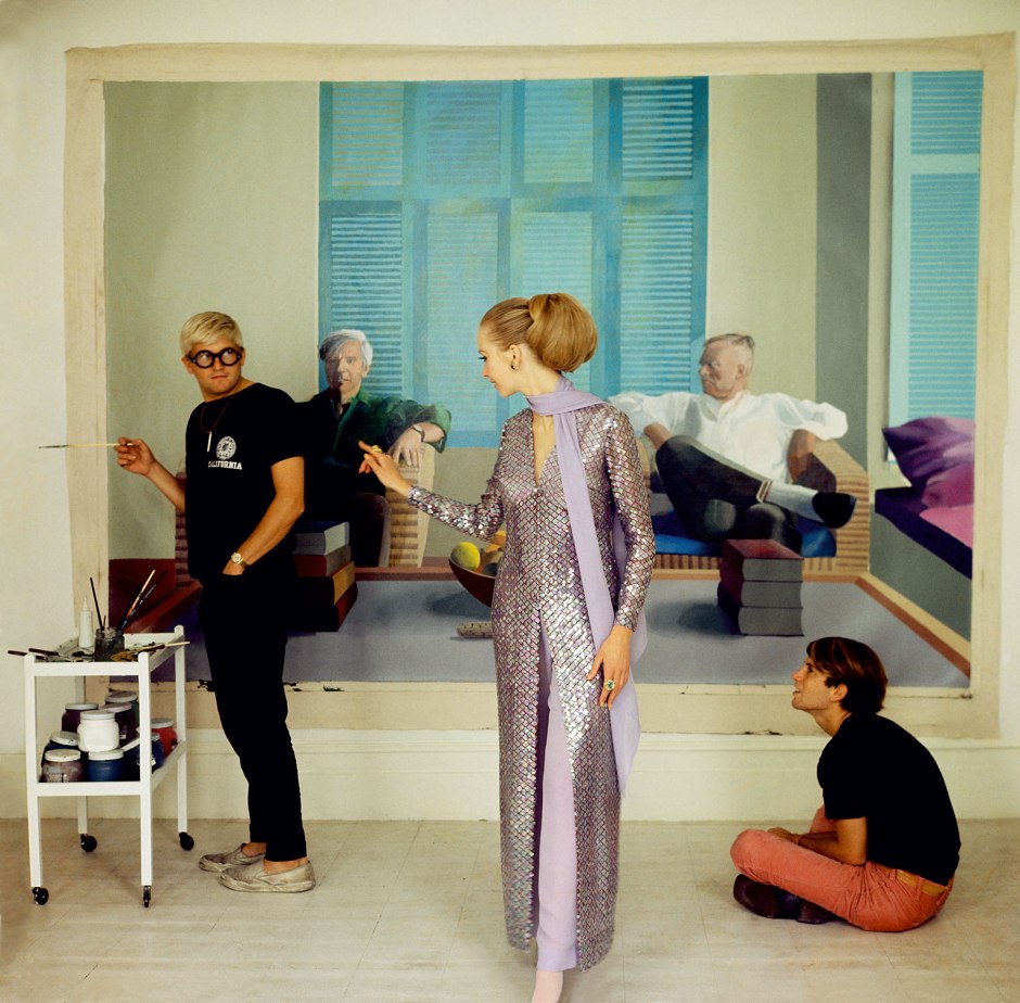 David-Hockney,-Peter-Schlesinger-and-Maudie-James-by-Cecil-Beaton,-1968