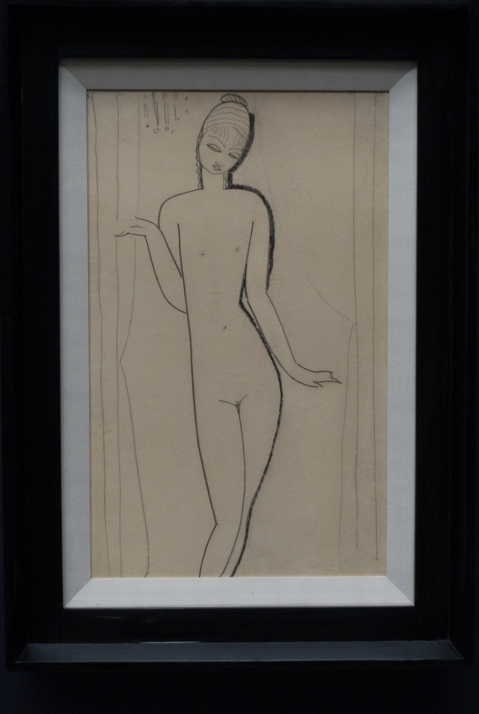 This Modigliani line drawing caught my attention, but unfortunately I did not record the details and cannot find the image in the catalogue